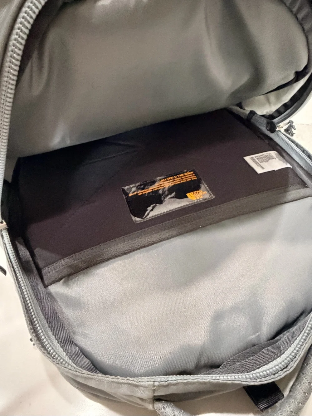 The North Face Borealis Backpack - Light Gray and Charcoal
